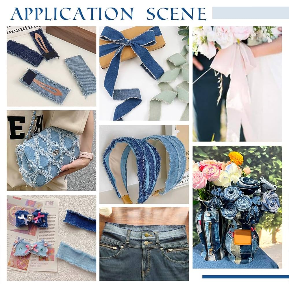 Amazon.com: PH PandaHall 8.5 Yds x 1-1/8 inch 5 Colors Denim